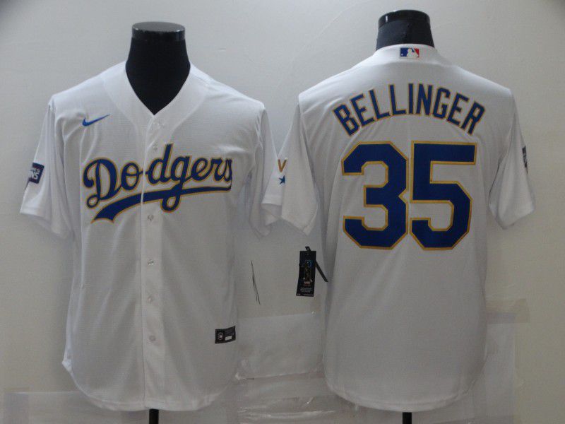 Men Los Angeles Dodgers #35 Bellinger White Game 2021 Nike MLB Jersey->los angeles dodgers->MLB Jersey